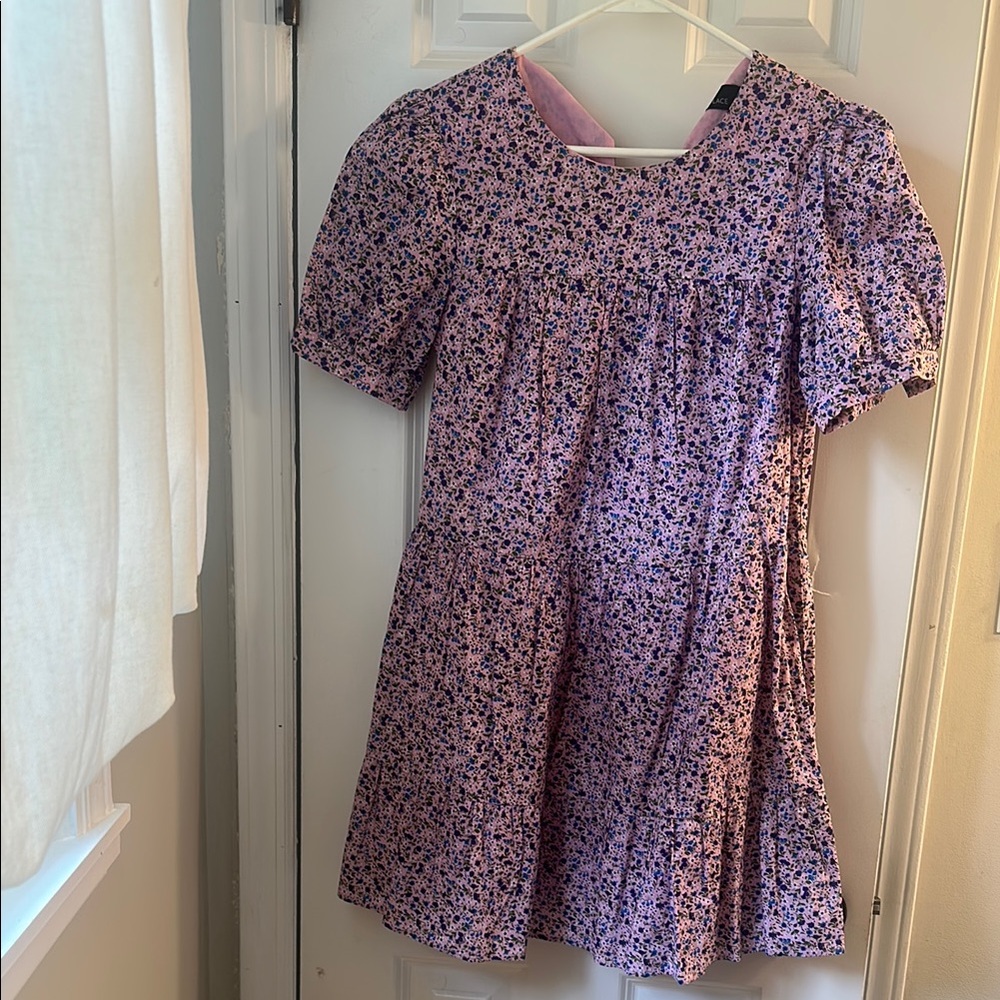 Floral Pink Mini Dress